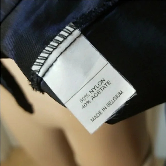 Vintage Designer Gigue Iridescent Blue Black Button Up Blouse EU42 US 12 - Picture 9 of 9